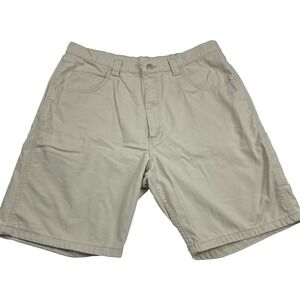 Wrangler Vintage Shorts Mens‎ 34"x9" Tan Cargo Work Gorpcore Chore Casual Denim